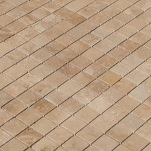 Load image into Gallery viewer, Riverbed Walnut Travertine Tumbled Mosaic Floor and Wall Tile - Livfloors Collection
