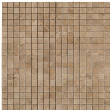 Load image into Gallery viewer, Riverbed Walnut Travertine Tumbled Mosaic Floor and Wall Tile - Livfloors Collection