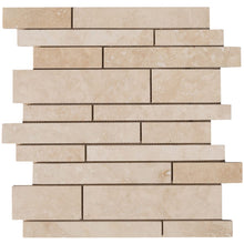 Cargar imagen en el visor de la galería, Classic Beige Travertine Slides Honed Mosaic Floor and Wall Tile - Livfloors Collection