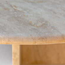 Carregar imagem no visualizador da galeria, Troia Light Travertine Oval Shape Coffee Table Filled and Polished (W)24" (L)48" (H)16"