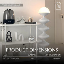 Load image into Gallery viewer, Twirl Floor Lamp