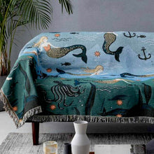 Carregar imagem no visualizador da galeria, Underwater Mermaid Throw Blanket