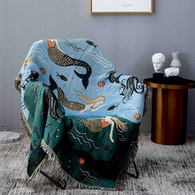 Carregar imagem no visualizador da galeria, Underwater Mermaid Throw Blanket