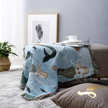 Carregar imagem no visualizador da galeria, Underwater Mermaid Throw Blanket