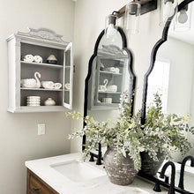 Carregar imagem no visualizador da galeria, Baroque Elegance Wall Mounted Cabinet with Magnetic Door