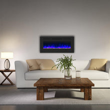 Carregar imagem no visualizador da galeria, Wall Electric Fireplace with Remote Control and Touch Screen in 13 Flame Colors and Base Lights