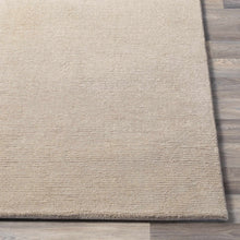 Load image into Gallery viewer, Brockton Solid Tan Wool Rug