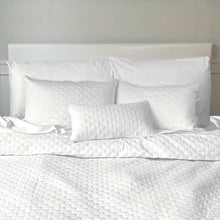 Carregar imagem no visualizador da galeria, Bamboo Cotton Quilted Coverlet, Twin - Snow