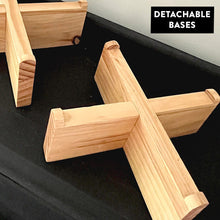 Carregar imagem no visualizador da galeria, Food Safe Wooden Risers, Set of 2