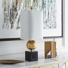 Carregar imagem no visualizador da galeria, Watsonville Gold & Blac Resin Table Lamp