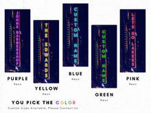 Carregar imagem no visualizador da galeria, Personalized Neon Name on City Billboard Wall Mural. #6595