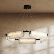 Load image into Gallery viewer, Zazu Alabaster Chandelier