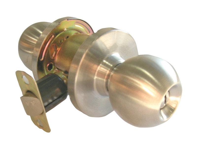 Tell Cortland Satin Chrome Privacy Lockset ANSI Grade 2 13/4 in.