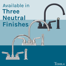 Cargar imagen en el visor de la galería, Tehila Black Finish Gooseneck Faucet with Side Sprayer
