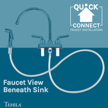 Cargar imagen en el visor de la galería, Tehila Chrome Finish Gooseneck Faucet with Side Sprayer
