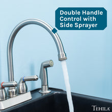 Cargar imagen en el visor de la galería, Tehila Stainless Steel Finish Gooseneck Faucet with Side Sprayer
