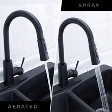 Load image into Gallery viewer, Tehila Black Finish High-Arc Pull-Down Faucet
