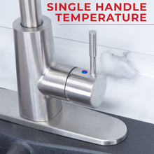 Cargar imagen en el visor de la galería, Tehila Stainless Steel Finish High-Arc Pull-Down Faucet
