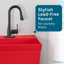 Load image into Gallery viewer, Tehila Black Finish Low Profile Pull-Down Faucet
