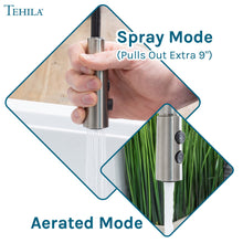 Cargar imagen en el visor de la galería, Tehila Stainless Steel Finish High Arc Coil Pull-Down Faucet

