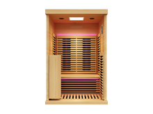 Load image into Gallery viewer, Peak Saunas Everest 2-Person Full Spectrum Infrared Sauna with XL Medical-Grade Red Light Therapy &amp; Smart WiFi App Control
