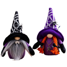 Carregar imagem no visualizador da galeria, Spooky Spider Gnome Set, Spooky Halloween Decoration
