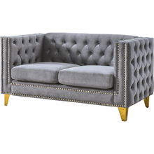 Cargar imagen en el visor de la galería, 3-seater + 2-seater Combination sofa.GREY VELVET
