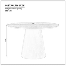 Load image into Gallery viewer, (1 Table with 4 Chairs)Wooden Dining Table Set, Modern Round MDF Kitchen Table and Boucle Upholstered Dining Chairs for Dining Room, Kitchen, Saving Space, Brown
