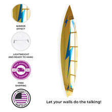 Load image into Gallery viewer, Surfboard Mirror Wall Decor
