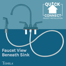 Cargar imagen en el visor de la galería, Tehila Space Saver Freestanding White Utility Sink with Stainless Steel Finish Gooseneck Faucet and Side Sprayer
