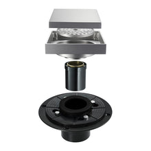 Load image into Gallery viewer, Brushed nickel stainless floor drain 6x6inch
