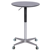 Load image into Gallery viewer, Movable Adjustable Bar Table Pub Table 360 Swivel Counter Bar Height Aluminum Star Base Movable for Stand Desk Bistro Table Dining Room Home Kitchen Table
