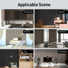 Load image into Gallery viewer, UMIACOUSTICS Wood Wall Panels, 2 PCS Diffusion Panels, 47.2&quot; x 15.7&quot; Sound Proof Panels for Home Office Cinema (Ebony)
