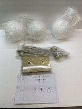Load image into Gallery viewer, Gold Bathroom Vanity Light Fixtures,3 Lights Brass Milk White Globe
