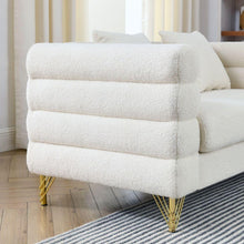 Carregar imagem no visualizador da galeria, 3-seater + 3-seater Combination sofa.White teddy(Ivory)
