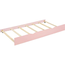 Load image into Gallery viewer, Wood Twin Size House Bed with Trundle and Storage, Pink
