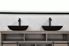 Cargar imagen en el visor de la galería, 13.0&quot; L -18.13&quot; W -4&quot; H Matte Shell Glass Rectangular Vessel Bathroom Sink in Black with Matte Black Faucet and Pop-Up Drain in Matte Black
