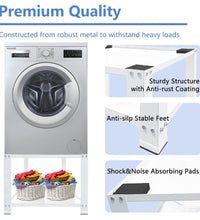 Load image into Gallery viewer, Royxen 4.0 Laundry Pedestal 20&quot; Height Universal Fit 700lbs Capacity, Washing Machine Base Stand Dryer Base Platform Heavy Duty, 28&quot; Wide (White)
