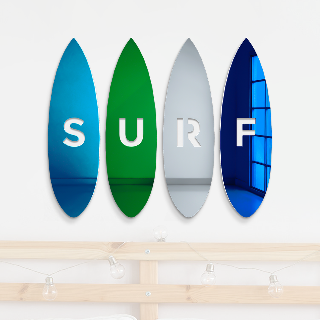 Surfboard 4-Piece Set