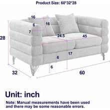 Carregar imagem no visualizador da galeria, 3-seater + 2-seater Combination sofa.Green teddy
