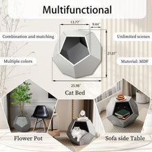 Load image into Gallery viewer, 25.98&#39;&#39; Modern Pet Furniture Cat Carrier, Sofa Side Table, Planter MDF Multifunctional Furniture, Burmese Sumac
