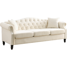 Carregar imagem no visualizador da galeria, 3-seater + 3-seater Combination sofa.Beige Velvet W834S00065
