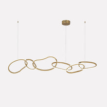 Carregar imagem no visualizador da galeria, Modern luxury LED Oval Circle Chandelier
