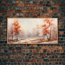 Carregar imagem no visualizador da galeria, Fall Centerpiece Landscape Painting Canvas Print, Autumn Decor, Fall Centerpiece, Fall Home Decor, Fall Wall Decor, Seasonal Decor
