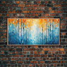 Carregar imagem no visualizador da galeria, Abstract Wall Art, Forest Wall Decor, Forest Painting, Wall Art, Canvas Print, Wall Hanging, Landscape Art, Farmhouse Wall Decor, Cozy Gift
