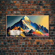 Carregar imagem no visualizador da galeria, Abi Gamin, Wall Art, Original Mountain Painting Print, Travel Poster, Mountain Landscape Wall Decor, Mountains of India
