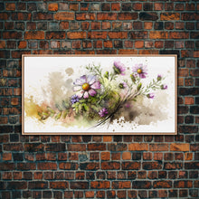 Carregar imagem no visualizador da galeria, Abstract Wildflower Meadow Painting, Colorful Vibrant Botanical Art Prints, Abstract Mixed Media flower Art, Extra Large Painting, Wall Art
