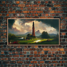 Load image into Gallery viewer, Dark Tower, High Fantasy Art Canvas Print, unique wall art, fantasy concept art
