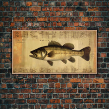 Load image into Gallery viewer, Fish Wall Decor, Animal Wall Art, Nature Wall Art, Minimalist Wall Decor, Panoramic Wall Decor, Canvas Print, Wall Art, Framed Canvas Art
