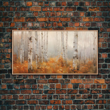 Carregar imagem no visualizador da galeria, Forest Wall Art, Autumn Wall Art, Tree Wall Art, Panoramic Art, Wall Art, Canvas Art, Landscape Art, Landscape Print, Farmhouse Wall Art
